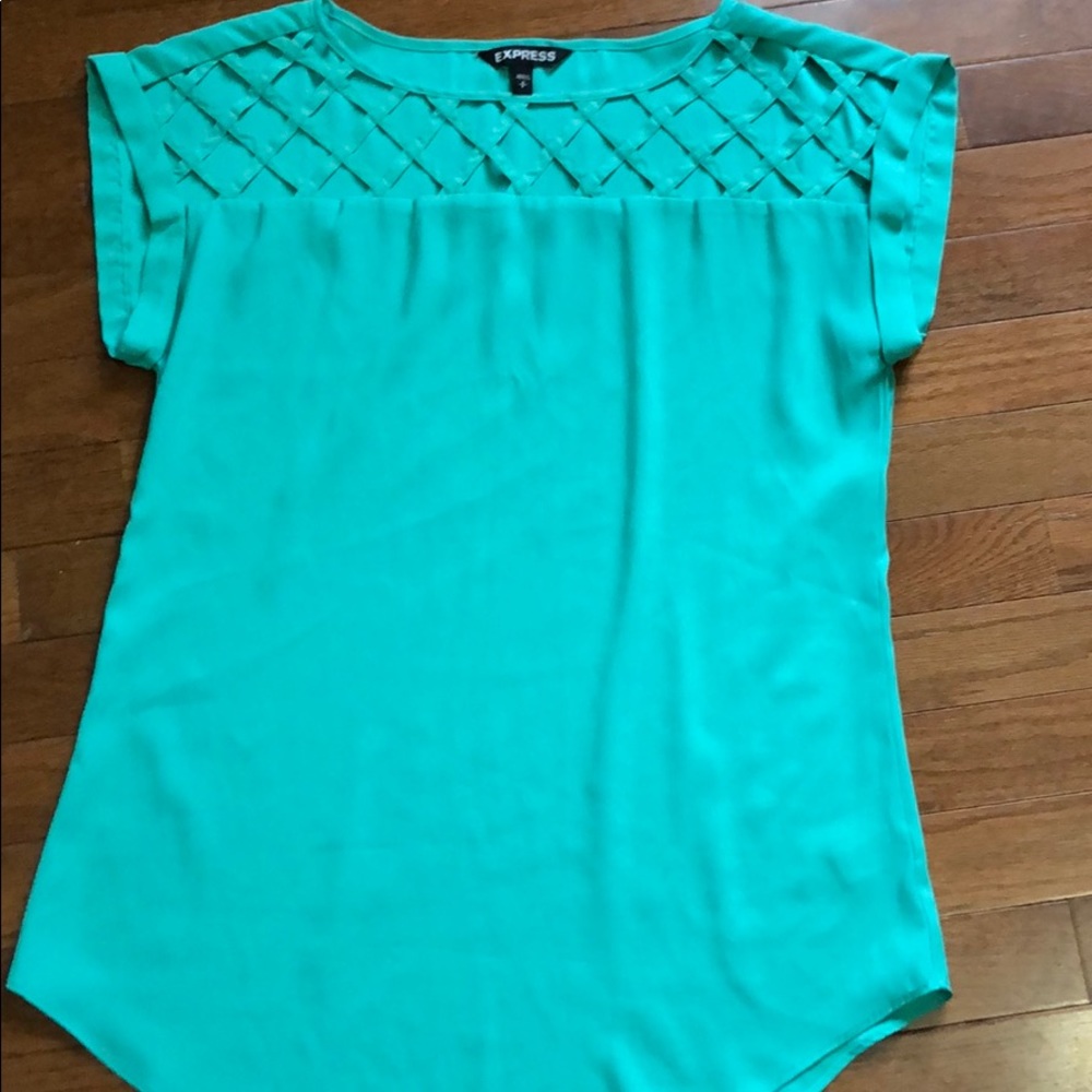 Green blouse